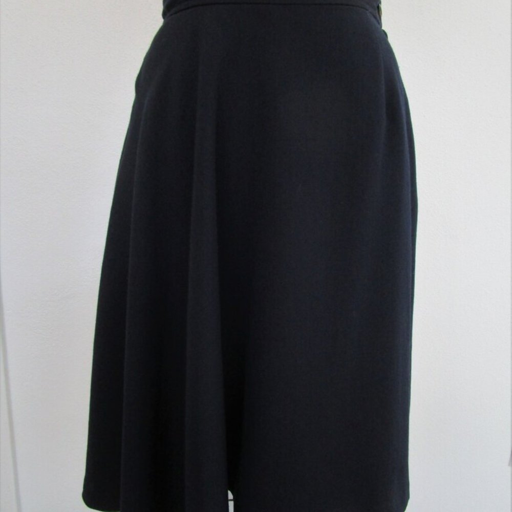 Comme des Garcons Elegant Asymmetrical Dark Skirt - Picture 2 of 4